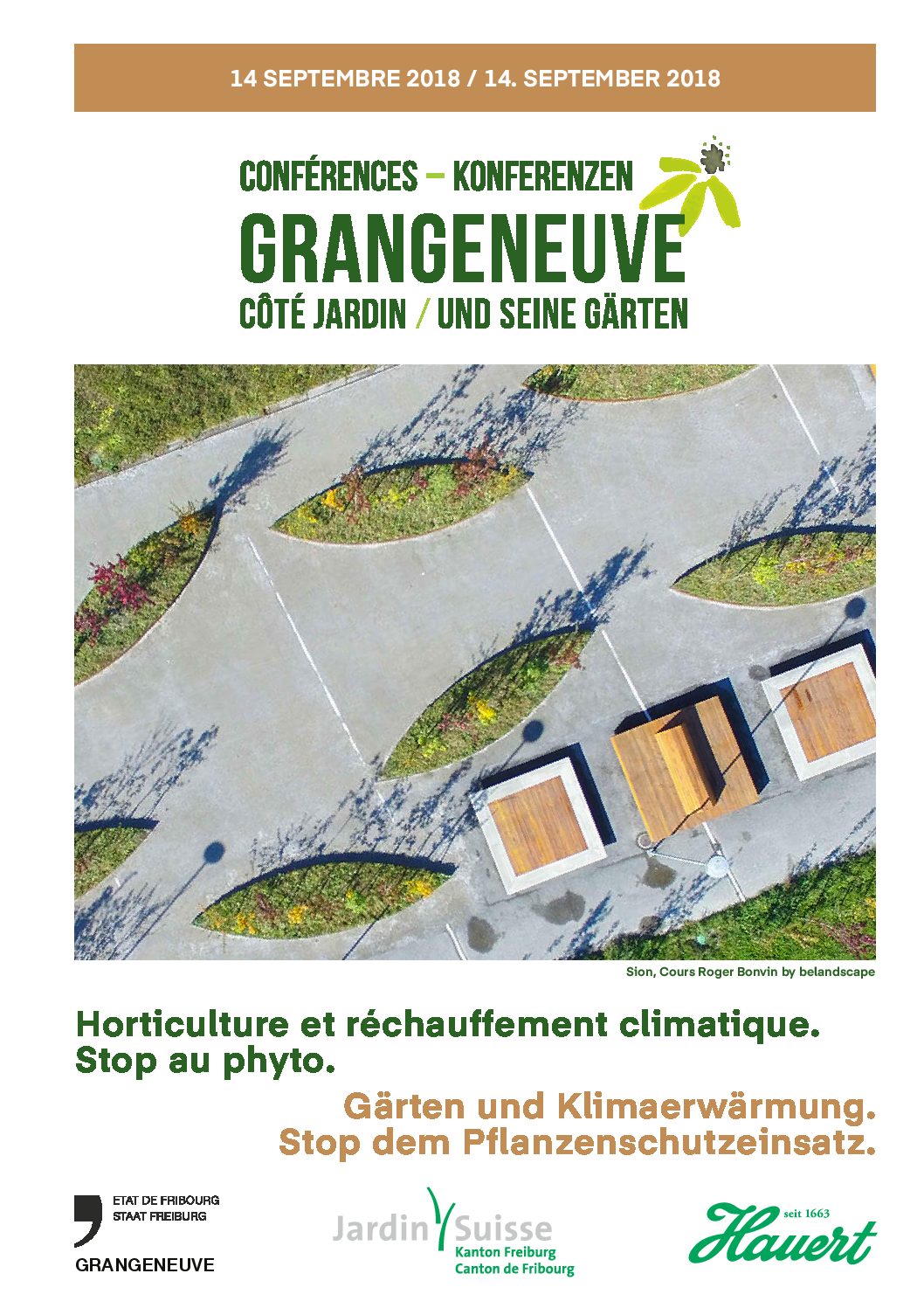 Conférence Grangeneuve – côté jardin: Horticulture et réchauffement climatique. Stop au phyto 